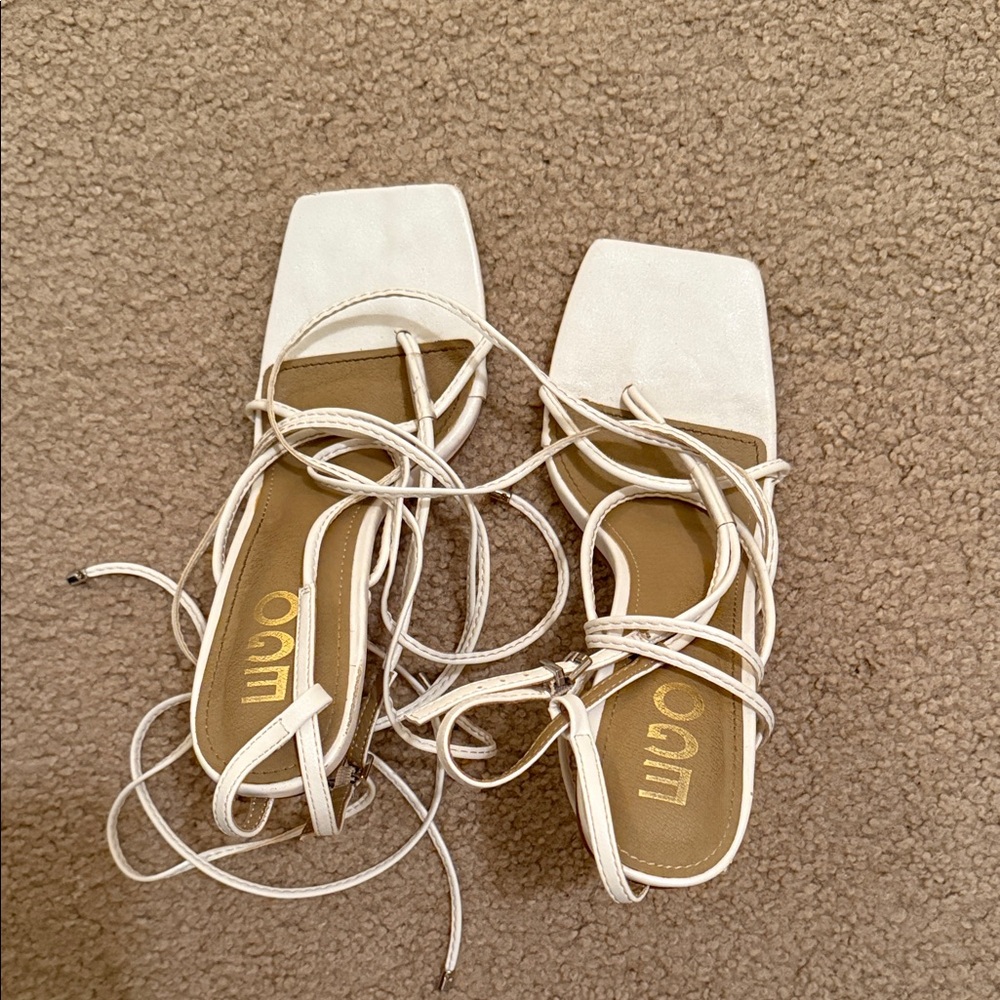 Ego white heels